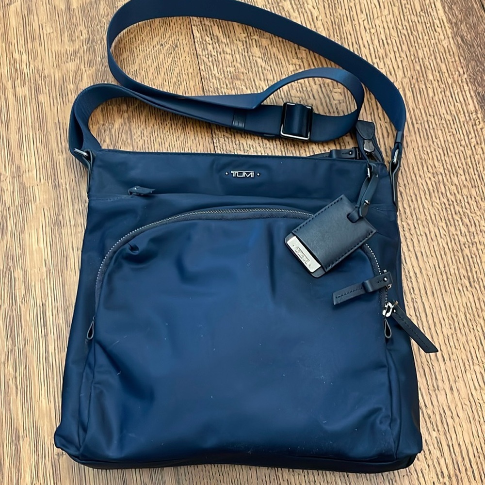 Tumi Crossbody Nylon Navy Blue Bag